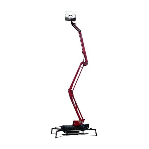 Heavy Duty Hydraulic Aerial Work Platform And Towable Cherry Picker Boom Lift Built Solid For Easy Rolling And Reliable Height Access With Integrated Overload Safety And Smooth Controls For Day One Job Site Readiness