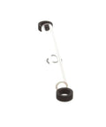 Boiler Base Glass Water Gauge Replacement FK07302 with black end caps for commercial steam cookers and high temp use