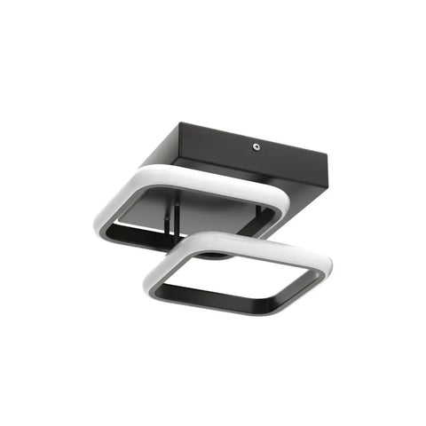 Modern LED Ceiling Light Square Fixture Dimmable 22W Dope Metal And Acrylic Ceiling Lamp With 110 To 265V Range 3000K To 6000K