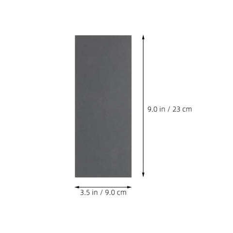 21Pcs Heavy Duty Grit Emery Sandpaper Sheets For Metal Wood And Furniture Sanding With Easy Grip Design shown in grey size 9x3.5 inches.