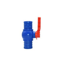 Heavy Duty Water Hose Connector Tee Splitter With Ball Valve For Irrigation 50 63 75 100mm Quick Connect Straight Fittings Red Finish
