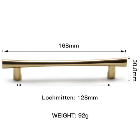 Polished Brass Cabinet Pulls 5 Pack With 5 Inch Hole Center For Kitchen Cabinets And Dresser Drawers Bright Gold Hardware