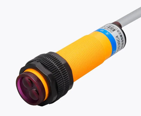 Diffuse Photoelectric Switch Sensor E3F-DS30C4 M18 NPN NO 3 Wire Proximity Switch With 30 cm Adjustable Detection Range DC 6-36V Optical Sensor