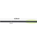 6.25 Inch Aluminum Crossbow Bolts 12 Pack For Hunting And Target Practice, Mini Arrows With Steady Flight, Durable Tips, Side View