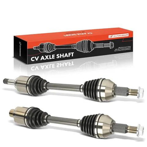 Pair Of CV Front Axle Shaft Assemblies For Chevy Traverse 2009 To 2017, GMC Acadia 2007 To 2017, Buick Enclave 2008 To 2017