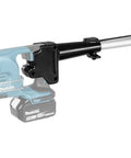 Extension Handle 194500-1 attached to power tool, showing ergonomic design and durable material for enhanced grip and control.