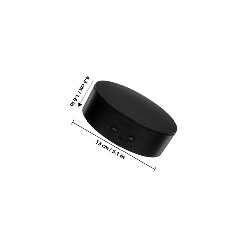 Silent Electric Rotating Turntable Display Stand 13cm For Jewelry Tumbler Showcase Holder With Black Plastic Base top view measurements