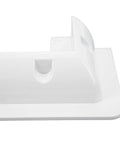 Side view of No Drill ABS Solar Panel Corner Bracket Set For Framed Panels On RVs And Boats, Glue Mount Corner Supports