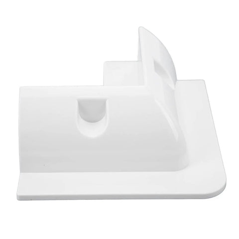 Side view of No Drill ABS Solar Panel Corner Bracket Set For Framed Panels On RVs And Boats, Glue Mount Corner Supports