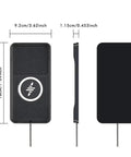 Wireless Car Charging Pad With Slim Storage Bin For Gmc Acadia And Hummer Ev Suv Center Console Holder Qi Fast Charger dimensions 9.2cm x 18cm