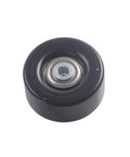 Premium Belt Tensioner Kit Compatible With Chevy Silverado 2500 HD Fits 90K 38172 Exactly To Replace Parts Instantly And Restore Squealing Free Operation Inside Your Engine Bay Improving Durability Significantly So You Can Trust Your Truck. black belt tensioner pulley with bearing, front view