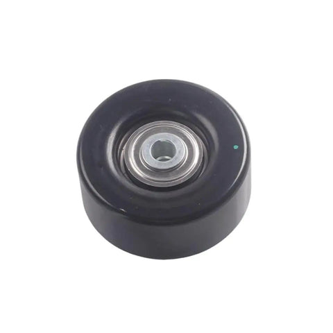 Premium Belt Tensioner Kit Compatible With Chevy Silverado 2500 HD Fits 90K 38172 Exactly To Replace Parts Instantly And Restore Squealing Free Operation Inside Your Engine Bay Improving Durability Significantly So You Can Trust Your Truck. black belt tensioner pulley with bearing, front view