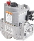 Upgraded Furnace Gas Valve Replacement with dual automatic valves, solenoid and diaphragm operation, close-up side view