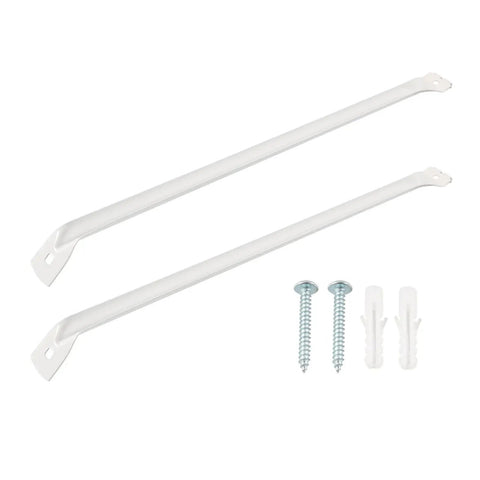Sturdy Wire Shelf Brackets For Motorhome Storage Beefy Iron Shelving Support Fits 12 Inch Shelves Stable Mounting With Expansion Screws Ideal RV