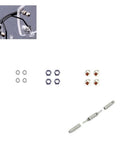 Top Shelf Stainless Steel Eyeglass Repair Kit For Rimless Glasses featuring screws, nuts, washers, and portable screwdriver.