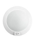 Heavy Duty Motion Sensor Led Ceiling Light 6 Inch 16W 1000 Lumen 3Cct Adjustable Disc Fixture with white finish.