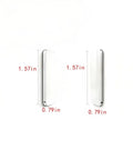 Side view of Ultra Thin Magnetic Cabinet Locks For Babies And Toddlers Keep The Kids Safe With Hidden Drawers, size dimensions shown.