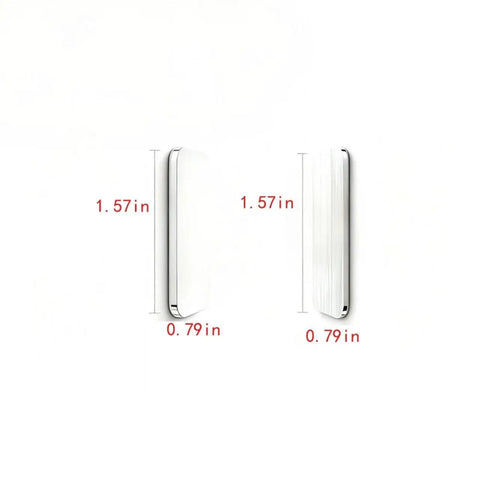 Side view of Ultra Thin Magnetic Cabinet Locks For Babies And Toddlers Keep The Kids Safe With Hidden Drawers, size dimensions shown.