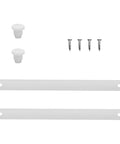 Heavy Duty Drawer Slides With Plastic And Metal Construction White Cabinet Drawer Rail For Stable Support And Silent Movement Perfect For Baskets And Shelves For Everyday Use. white drawer rail set with screws and plastic plugs