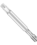 Heavy Duty 14mm Stainless Steel Back Tap Tool For Auto Repairs, angled view of threaded threader
