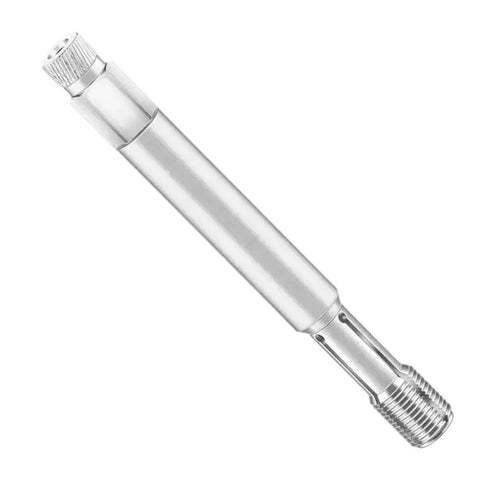 Heavy Duty 14mm Stainless Steel Back Tap Tool For Auto Repairs, angled view of threaded threader
