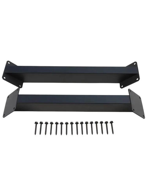 Heavy Duty Steel 45 Degree Angle Support Brackets 2 Pack With Screws For Pergola Gazebo Tree House Patio DIY Wood Structures Black Finish Built Tough Outdoor Hardware