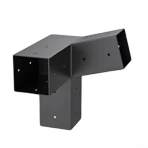Heavy Duty Slanted Roof Pergola Brackets Wall Mount Kit For 4x4 Wood Posts With Hardware 3 Way And Unidirectional Steel Support