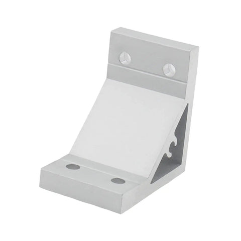 Heavy Duty Aluminum Corner Bracket Set For 2040 Extrusion Profiles 90 Degree Inside Fasteners, single right-angle bracket view