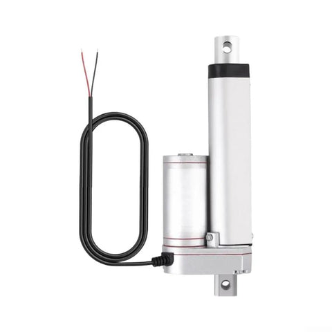 Built Different 12V Linear Actuator Packing 1500N Thrust And IP65 Waterproof Aluminum Housing With Self Locking Motor, top view.