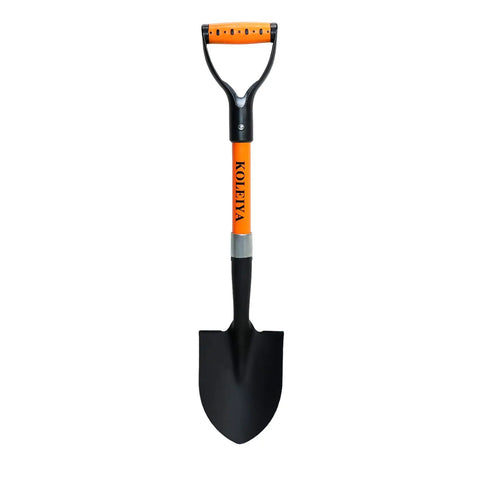 Kids 28 Inch D Handle Shovel for Digging Gardening Beach and Camping Metal Blade With Fiberglass Handle Lightweight Mini Shovel