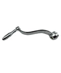 Heavy Duty 7 Tooth 16mm Elevating Crank Handle For Vertical Milling Machine showing chrome finish and ergonomic handle design.