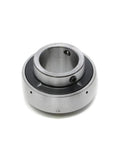MAPLE ACE UC209 insert bearing, 45mm bore, spherical OD, with set screws and lubrication hole (front view)