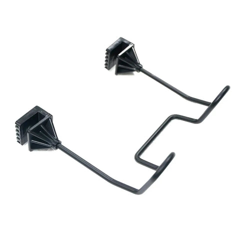 Dual Hook Hard Hat Holder For Truck Seats And Car Back Seats, heavy duty black hooks with dual design for headrest installation