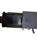 Dual Model A06B-1408-B100 And A06B-1445-B100 Servo Motor, side view with shaft and cable