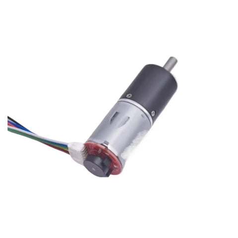 Tiny 24mm DC Planetary Gear Motor With Encoder For Forward And Reverse Motion Speed Control 6V 12V Or 24V 3.3 To 8W No Load 12 To 2125 RPM