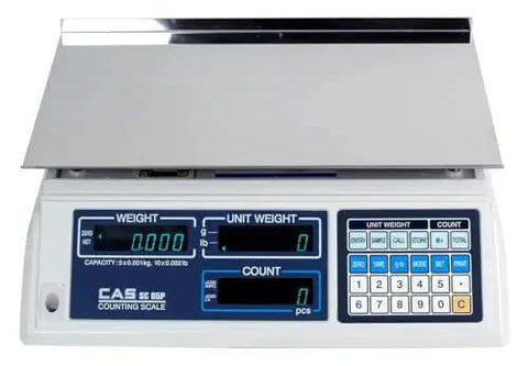 SC Series Precision Counting Scale With 50 Pound Capacity And 0.01 Pound Readability, Built In Count Comparator, 1000 Item Memory
