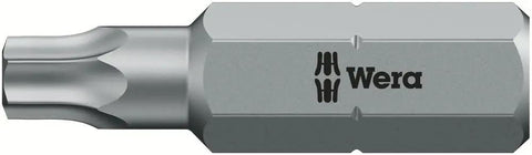 Close-up of a single bit from the Universal 3 Bit Set 61 Piece With Magnetic Holder And Textile Box, stainless steel visible.