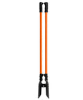 Heavy Duty Post Hole Digger With Fiberglass Handle And Carbon Steel Blades 58 Inch Reach Orange And Black Built Tough