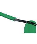 Slick Patterned Paint Roller With Swappable Texture Wheels And Dual Color Coating Wand For Fast Walls And Ceilings Plus Comfort Grip Five Inch Embossed Handle For No Sweat Diy Wall Refreshes, green handling tool with black metal arm.