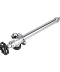 10 Inch Frost Proof Sillcock With Anti Siphon Design Lead Free Chrome Plated Brass Body One Half Inch Pex Crimp To Three Quarter Inch Hose Bibb Easy On Off With Large Multi Turn Handwheel ANSI NSF Certified
