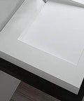 Fresh Modern White Vessel Sink Built Tough From Premium Engineered Stone For A Top Tier Bathroom Remodel With Seamless Over Counter Design and Stain Resistant Finish That Really Slaps Without Included Faucet, top view with smooth edges.