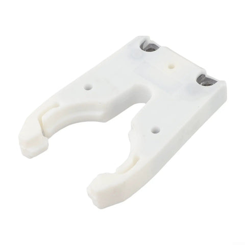 Super Secure ISO30 Tool Holder Claw Clamp For CNC ATC Machines, white plastic construction, detailed view of claw grip.