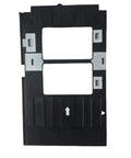 Three Pack Pvc Id Card Replacement Tray Made For Tx720 And Px660 Printers, black tray with metal tabs for smooth card feeding.