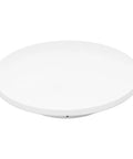 Super Quiet 3 Speed Electric Rotating Turntable For Stunning Product Photos And Live Streaming With 360 Degree Motorized Stand And Battery Power, white rotating turntable top view.