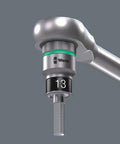 Zyklop Quarter Inch Drive Socket With Holding Function For Screws, 13 X 23 Mm, Chrome Vanadium Steel, high gloss, color band