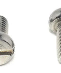 Top Shelf M4 X 8mm Stainless Steel Slotted Cheese Head Machine Screws Din 84 A2 70 Metric Fasteners With Resealable Bags, showcasing slotted heads.