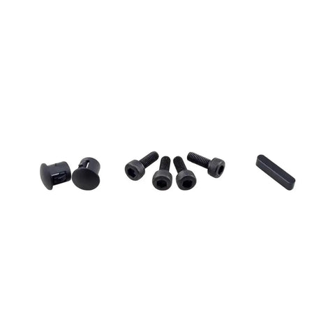 Heavy Duty Nema 17 Planetary Gearbox Speed Reducer Adapter fasteners kit including black screws and caps for robust assembly.