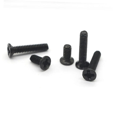 18 Piece Miniature Screw Set With Flat Countersunk Head Micro Screws For Glasses, Watches, And DIY Projects In A Clear Storage Box