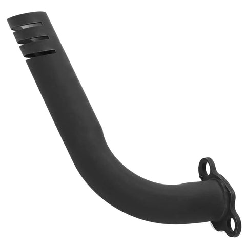 Beefed Up Header Exhaust Pipe Kit for Predator 212cc 196cc Non Hemi and GX160 GX200 Clone Engines, black curved pipe close-up
