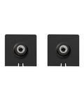 One Quarter Inch Threaded Mount Adapter For Ring Solar Panel Two Pack Black Easy To Install Plug And Play Mounting Black Front View